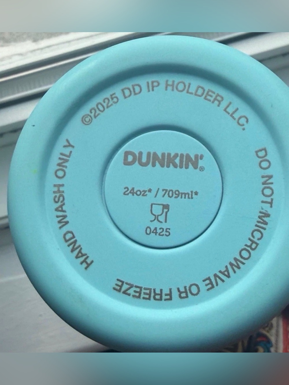 Dunkin' 24oz Aqua Travel Tumbler - Picture 2 of 4